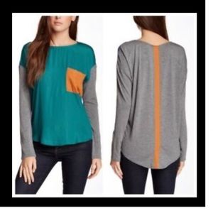Anthropologie Dolan left coast color block top